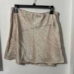 Fashion Nova cream cheetah print mini skirt